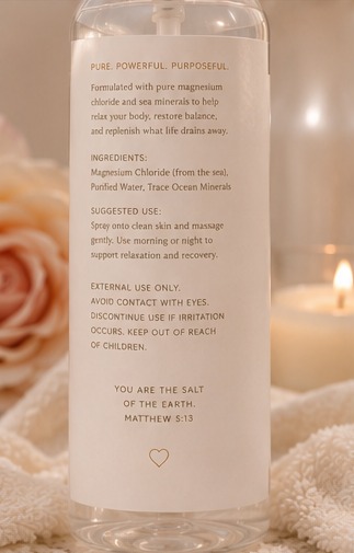 Salt Revival ingredients label